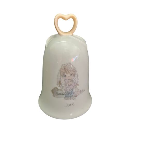 VGUC Enesco Precious Moments Bell Month of June Porcelain - Picture 1 of 3